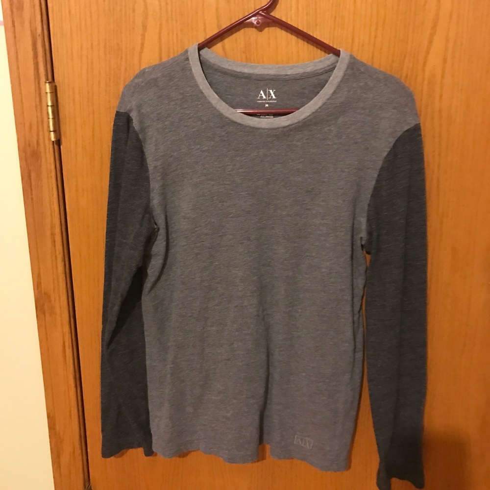 A/X Armani Exchange Gray Long Sleeve Shirt